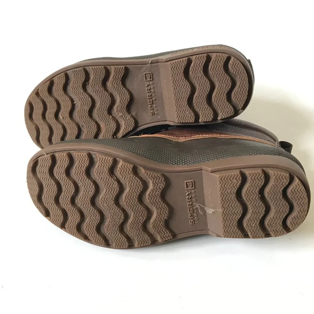 Sperry Cold Bay Thiunsulate Chukka Duck Boots Mens 7 Brown Lace Up Rubber Shoes